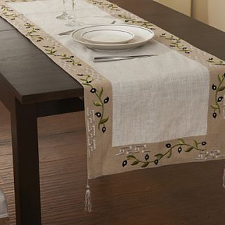 Linen Classic Floral Table Runners