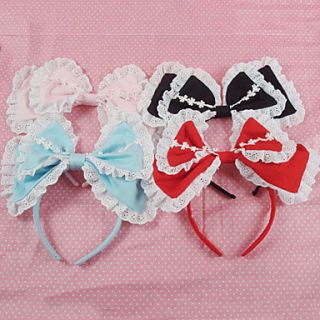 Handmade White Lace Cotton 25cm Sweet Lolita Headband(4 Colors)