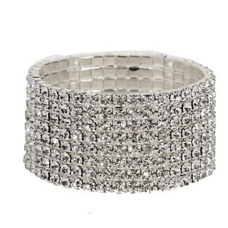 Womens Sharp Eight Layers Diamond Bracelet