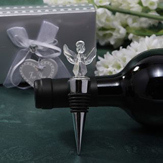 Crystal Angel Design Bottle Stopper