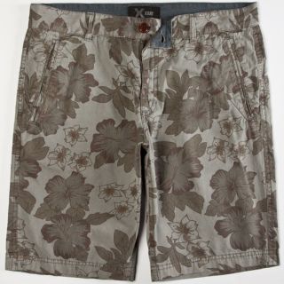 Xray Floral Print Mens Shorts Grey In Sizes 32, 31, 34, 33, 36, 30, 38 For Men