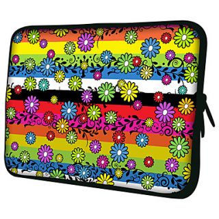 Lots of FlowersPattern Nylon Material Waterproof Sleeve Case for 11/13/15 LaptopTablet