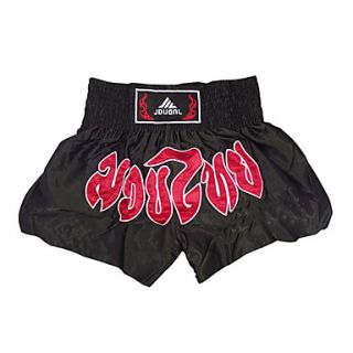 Kick Boxing Professional Embroidery Shorts Black Black (Average Size)