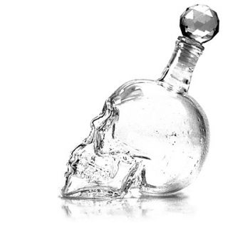 Crystal Skull Head 350ml Vodka Wine Glass Bottle Decanter