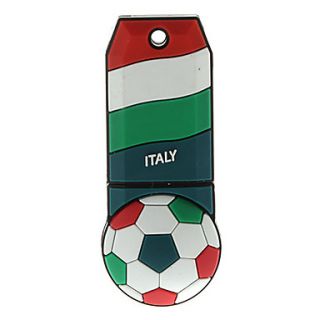 Italy Ball Shaped Plastic USB Stick 32G