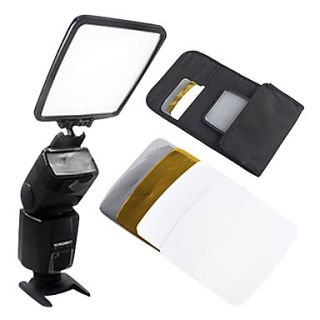 Flash Softbox Diffuser with Paperboard Pouch for Canon Nikon Sony Olympus Sigma Camera
