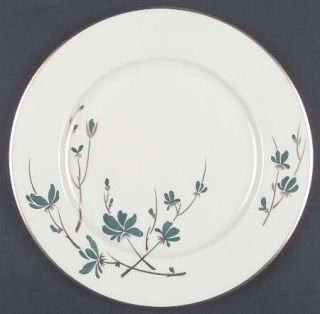 Castleton (USA) Granby Dinner Plate, Fine China Dinnerware   Green Flowers,Gold