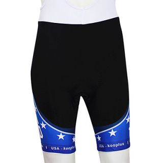 Kooplus 2013 USA Pattern Elastic Fabric Breathable Men Cycling Shorts with 6D Pad
