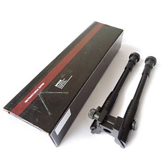 Black Aluminium Retractable Bipod (26x7.5x2cm)