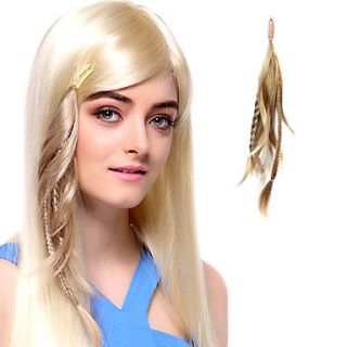 High Quality Synthetic Light Golden Hair Extension