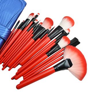 21PCS High Quality Professional Red Cosmetic Brush Set