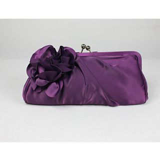 Womens Fashion Flower Solid Color Clutch