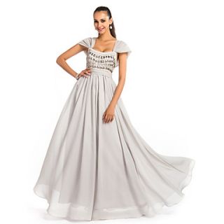 A line/Princess Square Floor Length Chiffon Evening/Prom Dress