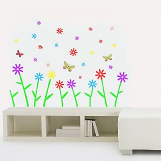 Small Flower Butterfly Wall Sticker