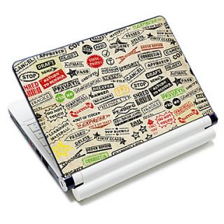 English Words Pattern Cover Protective Skin Sticker For 10/15 Laptop 18589(15 suitable for below 15)