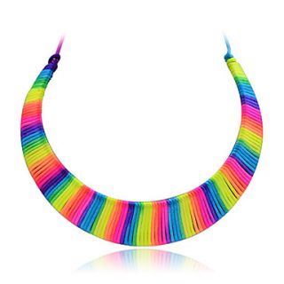 Colorful Rope Woven Necklace