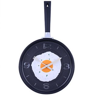 14.2H Omelets Pan Style Analog Wall Clock (Random Color, 1xAA)