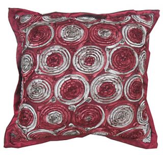 3D Floral Design Polyester Decorative Pillow Cover