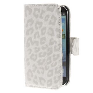Leopard Pattern PU Leather Case with Card Slot for Samsung Galaxy S3 I9300