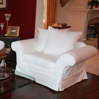 Huntington Industries Ridgeport Cotton Chair 7250 04SLP Color Denim White