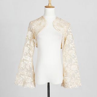 Long Sleeve Lace Evening/Casual Wraps/Jacket (More Colors)