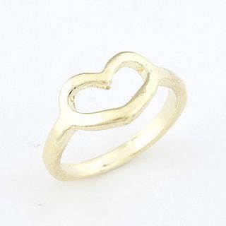 Alloy Heart Pattern Ring (Assorted Colors)