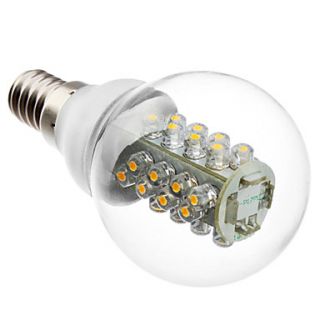 E14 2W 32x5050 SMD 160 175LM 2800 3200K Warm White Light LED Ball Bulb (220V)