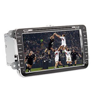 8 inch 2 Din TFT Screen In Dash Car DVD Player For Volkswagen With Bluetooth,Navigation Ready GPS,iPod Input,RDS