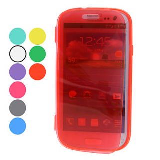 Transparent Protective Soft TPU Case for Samsung Galaxy S3 I9300 (Assorted Colors)