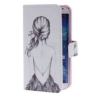 Sexy Back Pattern Full Body Case with Stand and Card Slot for Samsung Galaxy S4 I9500