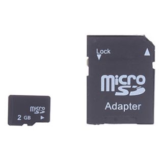 2GB Micro SD/TF SDHC Memory Card and Micro SD SDHC to SD Adapter