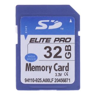 32GB Hi speed Elite Pro SD Memory Card(Blue)