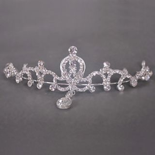 Exquisite Alloy and Rhinestone Tiara Headpieces(More Colors)