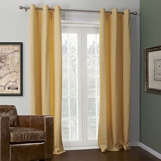 (One Pair) Bright Solid Coating Thermal Curtain