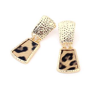 Leopard Print Double Geometry Earrings(Assorted Color)