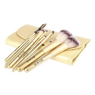 10Pcs High Quality Golden Wool Brush Set