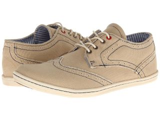 Ben Sherman Nick Canvas Mens Lace Up Wing Tip Shoes (Beige)