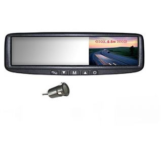 Car Rearview Mirror with 4.3 Inch TFT LCD Display Backup Parking System with Camera