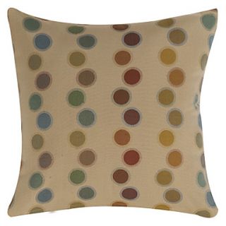 18 Square Polka Dots Polyester Cotton Decorative Pillow Cover