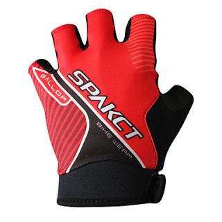 SPAKCT CSG203 Breathability Half Finger Gloves Design for Cycling Bicycle Red