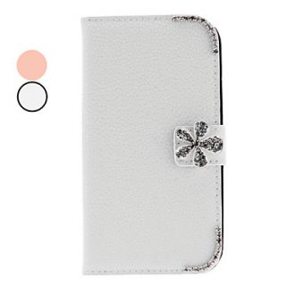 Exquisite Rhinestone Flower Design PU Leather Case for Samsung Galaxy S3 I9300 (Assorted Colors)