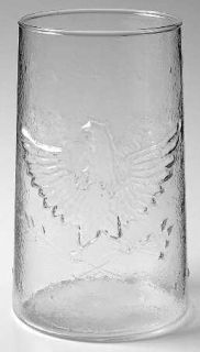 Unknown Crystal Unk8834 Open Carafe   Eagle, Arrows, Branch, Stars, Textured