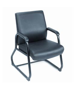 Boss Caressoft Executive Guest Chair (20 W x 23 HSeat height 18 HOverall 24 W x 26 D x 34 H Please note orders of 4 or more chairs will ship with a freight carrier, and are not traceable via UPS. Please allow 10 days before contacting O.co regarding an