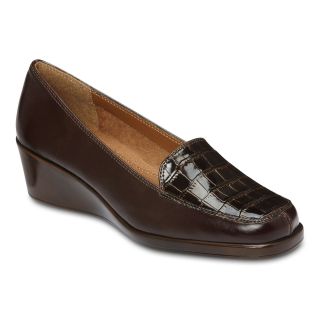 A2 BY AEROSOLES Tempting Wedge Loafers, Brown, Womens