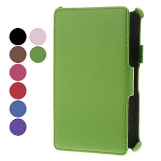 7 Inch Lichee Pattern PU Leather Case with Handle for ASUS MeMo Pad ME172V