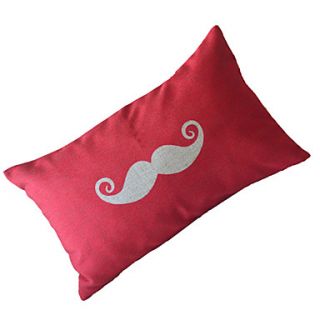 20 Rectangular Beard Shape Cotton/Linen Decorative Pillow Cover