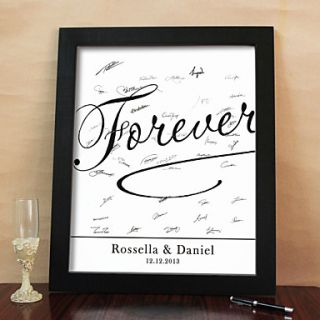Personalized Signature Canvas Frame   Forever (Including Frame)
