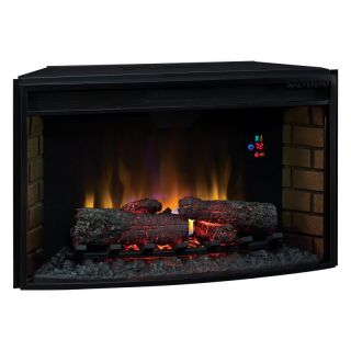 Classic Flame 32 in. Curved Electric Fireplace Insert with Backlit Display
