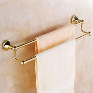 Gold plated Brass Bathroom Towel Rack