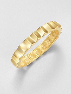 Kenneth Jay Lane Spike Bangle Bracelet   Gold